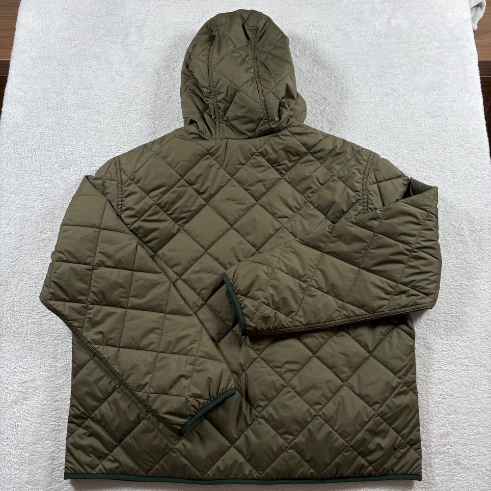 Patagonia Bomber Hoody Womens XL Basin Green Diamond Quilted Full Zip Jacket - Picture 8 of 8